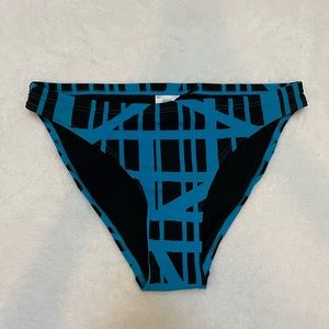unbranded blue and black pattern bikini bottom